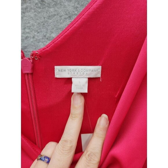 NY & Co. Pink Sleeveless Stretch Sheath Dress S - Picture 4 of 8